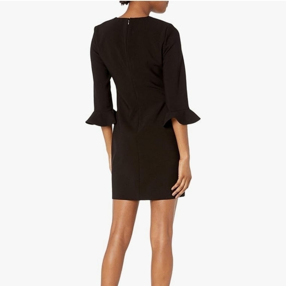 NWOT REAL REAL LIKELY BLACK BELLE SLEEVE BEDFORD MINIDRESS 6 - Picture 2 of 13